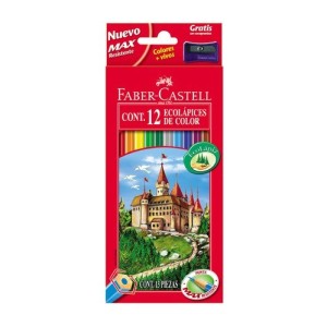 Lápices de colores Faber Castell estuche de 12 lápices