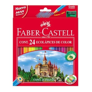 Lápices de colores Faber Castell estuche de 24 lápices
