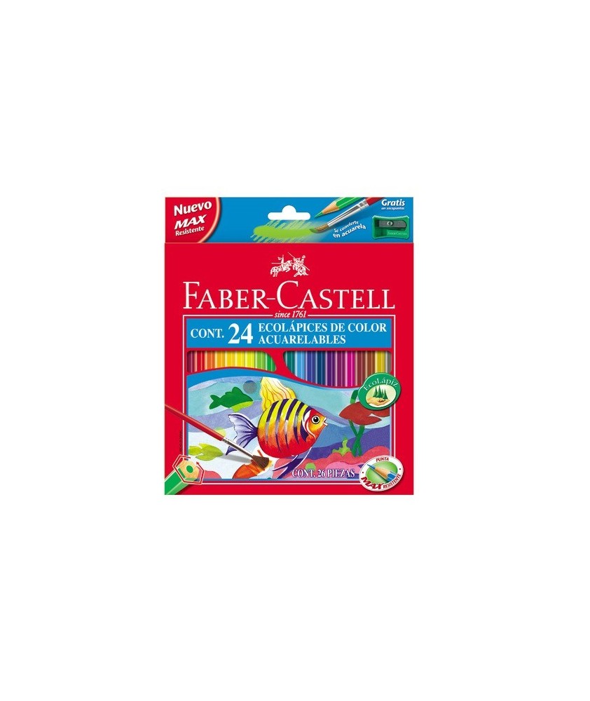 Lápices acuarelables Faber Castell estuche de...
