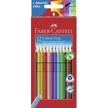 Lápices acuarelables Faber Castell colour grip estuche de...