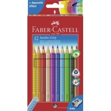 Lápices acuarelables Faber Castell jumbo grip estuche de...