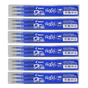 6 Recambios Pilot Frixion Ball/Clicker azul  18 repuestos