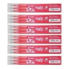 6 Recambios Pilot Frixion Ball/Clicker rojo  18 repuestos