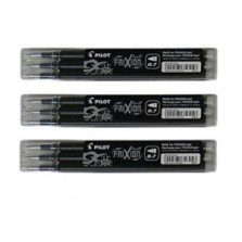 3 Recambios Pilot Frixion Ball/Clicker negro  9 repuetos
