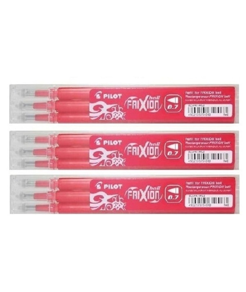 3 Recambios Pilot Frixion Ball/Clicker rojo  9...