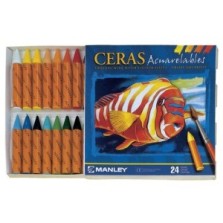 24 Ceras Manley acuarelables