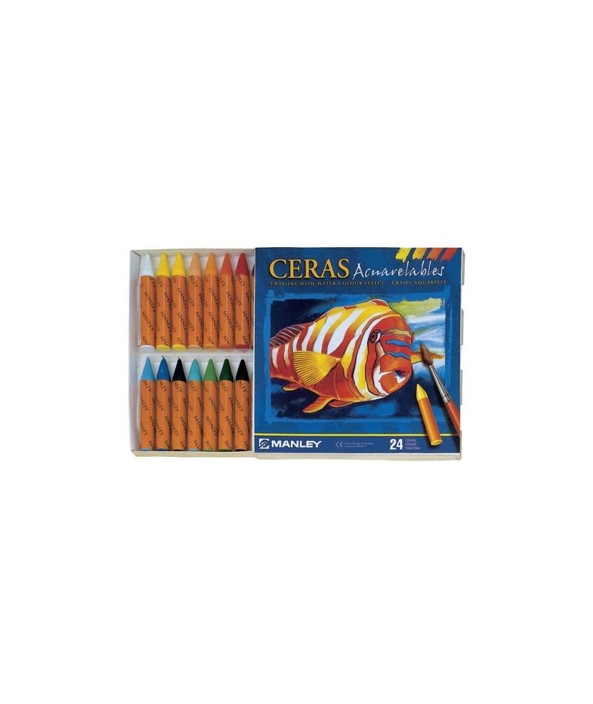 24 Ceras Manley acuarelables