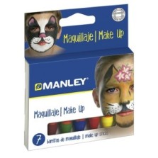 7 Barritas maquillaje Manley colores surtidos