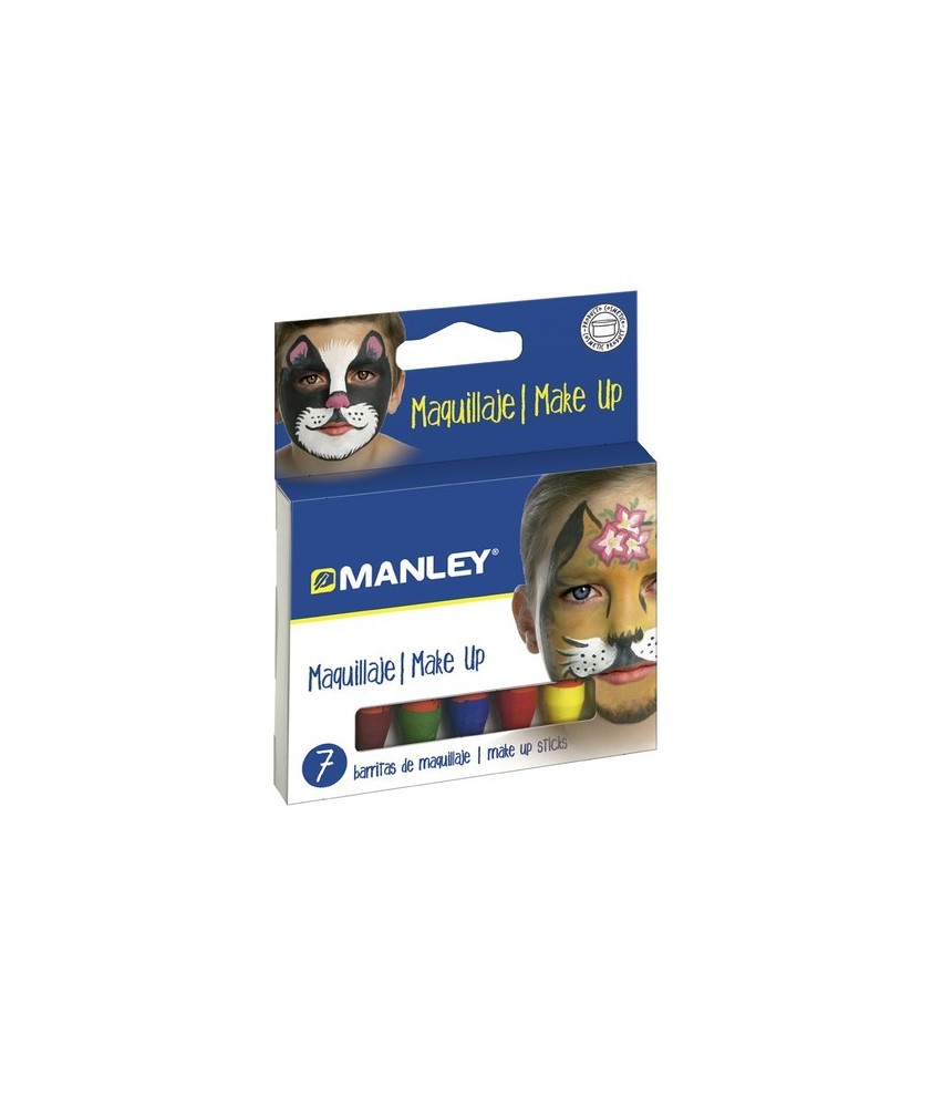 7 Barritas maquillaje Manley colores surtidos