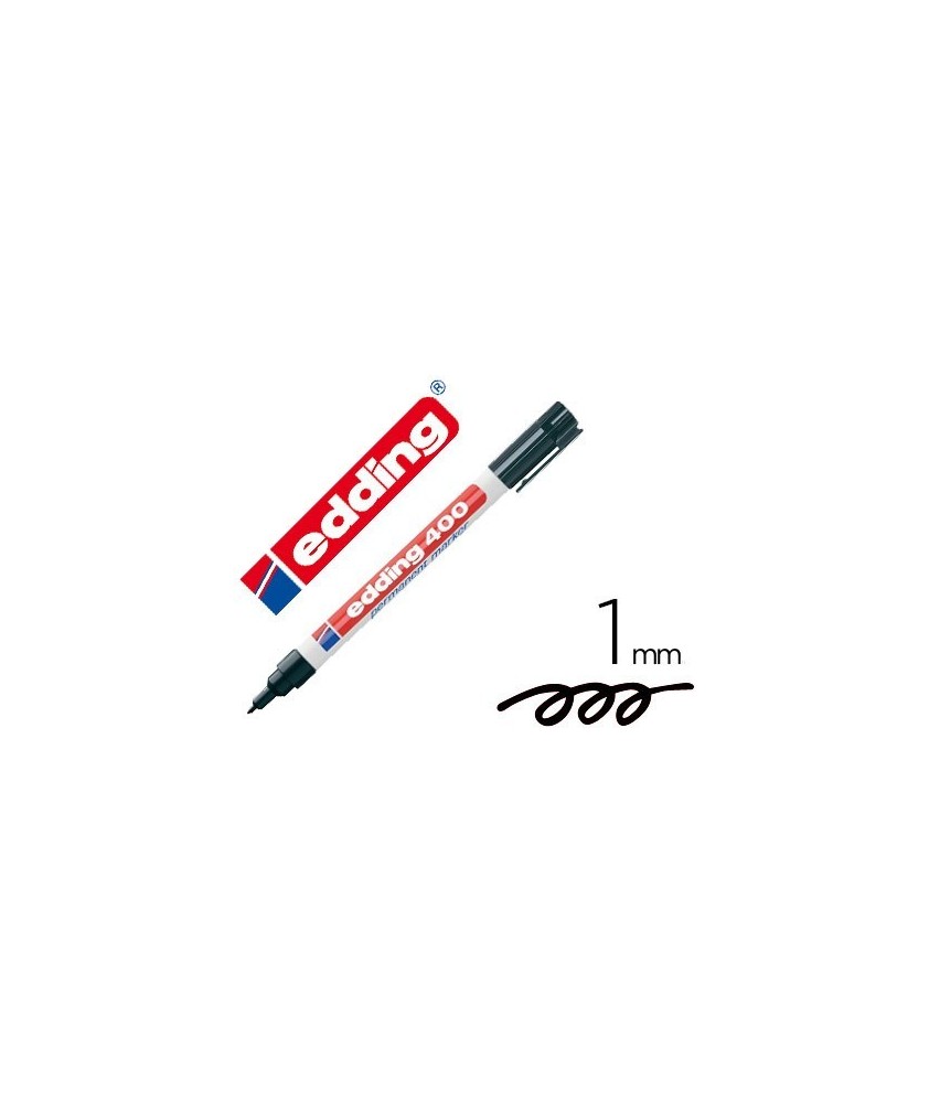 Rotulador Edding marcador permanente 400 negro