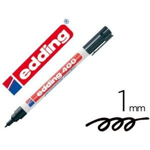 Rotulador Edding marcador permanente 400 negro