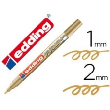 Rotulador Edding punta fibra 751 oro
