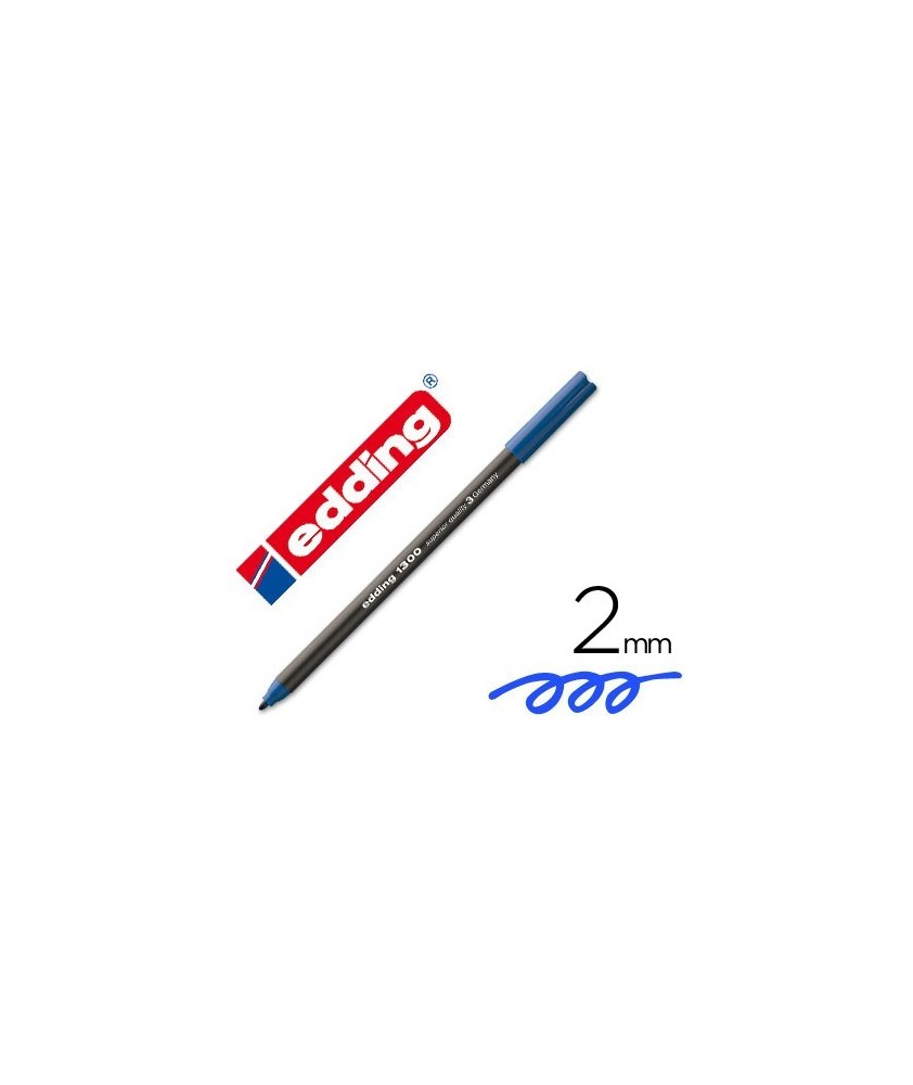 Rotulador Edding punta fibra 1300 azul