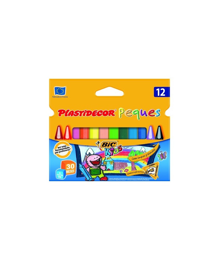 Ceras Plastidecor peques estuche 12 unidades