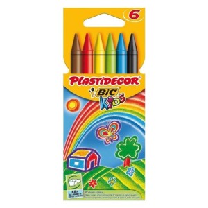 Ceras Plastidecor estuche de 6 unidades