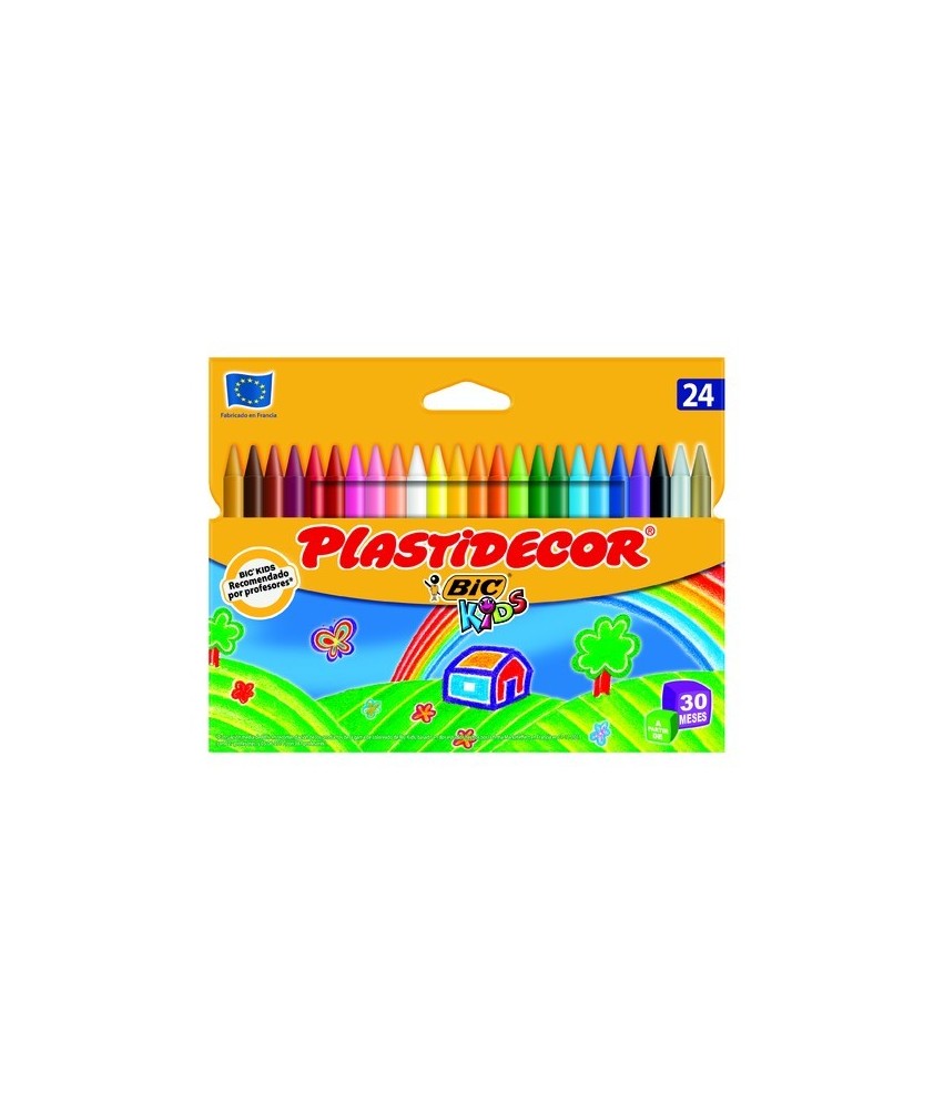 Ceras Plastidecor estuche de 24 unidades