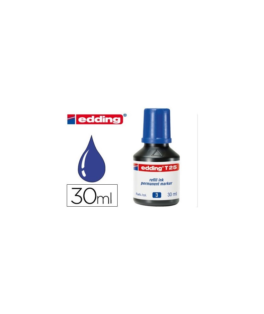 Tinta rotulador Edding T-25 azul -frasco de 30 ml