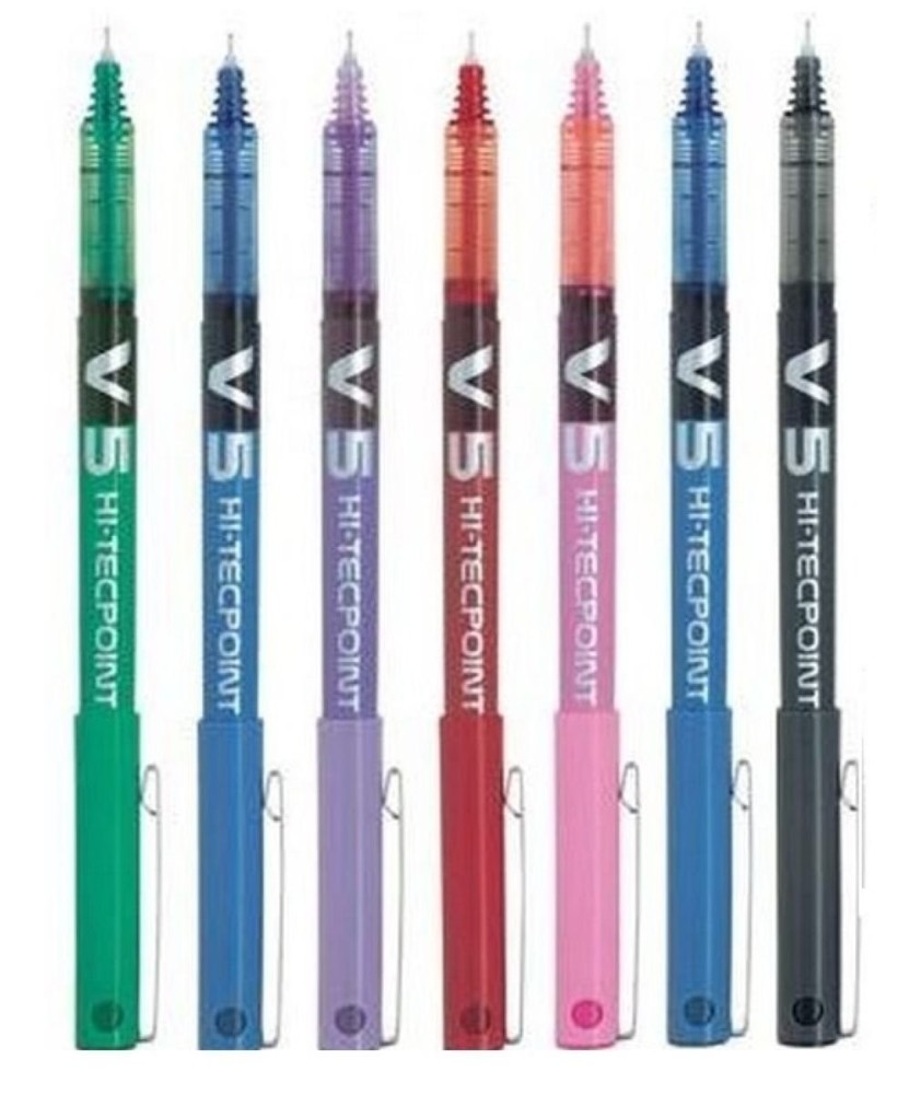 Pack de 7 Bolígrafos Pilot BX V5 Varios Colores