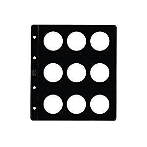 Funda Pardo Tipo Claraboya para monedas 9 Alojamientos  diámetro 42 mm-Ref.77100