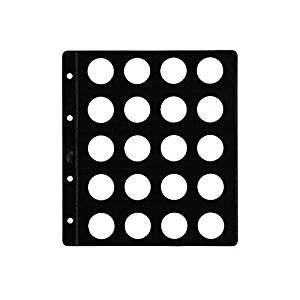 Funda Pardo Tipo Claraboya para monedas 20 Alojamientos  diámetro 26 mm-Ref.77300