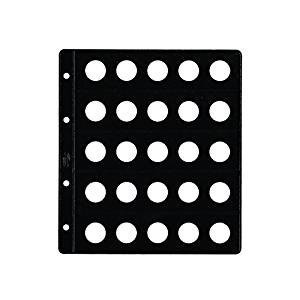 Funda Pardo Tipo Claraboya para monedas 25 Alojamientos  diámetro 21 mm-Ref.77400