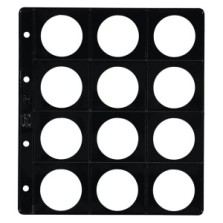 6 Fundas Pardo Alma Opaca Negra para monedas-Ref.75100