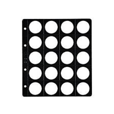 6 Fundas Pardo Alma Opaca Negra para monedas-Ref.75200