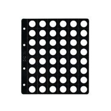 6 Fundas Pardo Alma Opaca Negra para monedas-Ref.75400