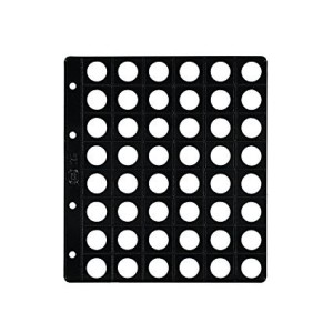 6 Fundas Pardo Alma Opaca Negra para monedas-Ref.75400