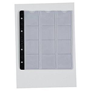 10 Fundas Pardo Transparentes para Monedas 12 Alojamientos diámetro 45 mm-Ref. 76100