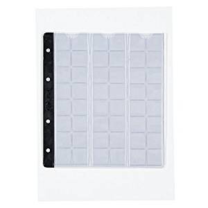 10 Fundas Pardo Transparentes para Monedas 48 Alojamientos diámetro 22 mm-Ref. 76400