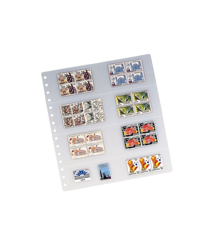 10 Fundas Pardo Transparentes para Sellos 3...