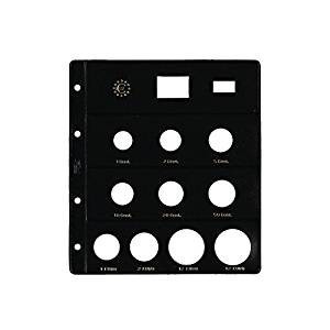 12 Fundas Pardo Tipo Claraboya para monedas Euro 10 Alojamientos (Especial 12+12 Euros)-Ref.175000