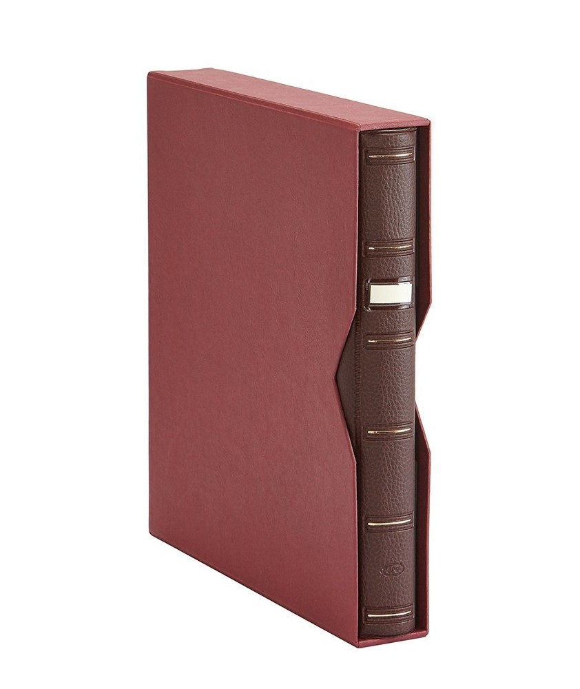 Album Pardo Para Sellos Color Burdeos-Modelo...