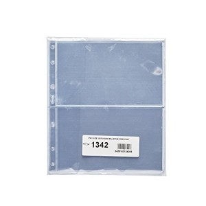 10 Fundas Pardo Transparentes para Billetes 2 Alojamiento -Ref. 134200