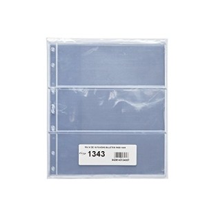 10 Fundas Pardo Transparentes para Billetes 3 Alojamiento -Ref. 134300