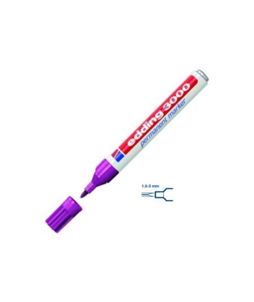 Edding-Rotulador permanente Edding 3000-Azul Acero