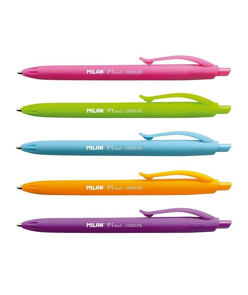 Bolígrafo retractil Milan P1 Touch Colours
