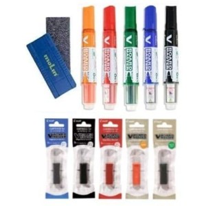 Pilot-5 Rotuladores para pizarras V Board Master + 5 recambios