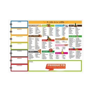 Pizarra Magnética para Nevera-Cesta de la Compra-Lista de la Compra