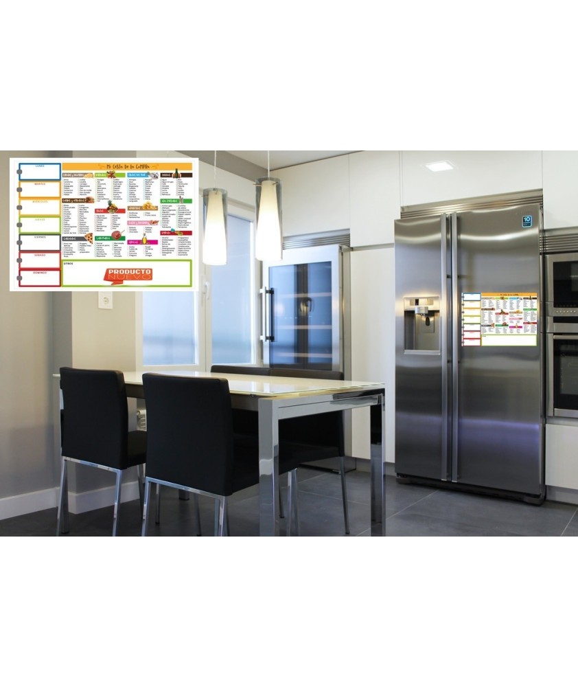 Pizarra Magnética para Nevera-Cesta de la Compra-Lista de la Compra