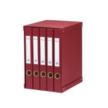 Módulo archivadores Pardo 5 Unidades Forrado PVC Folio Violeta