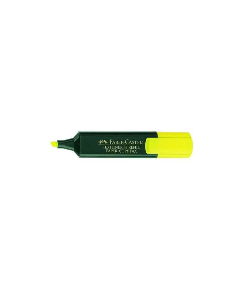 Marcador fluorescente Faber Castell textliner 48 amarillo