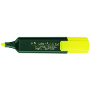 Marcador fluorescente Faber Castell textliner 48 amarillo