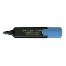 Marcador fluorescente Faber Castell textliner 48 azul