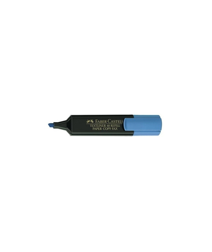 Marcador fluorescente Faber Castell textliner 48 azul
