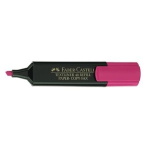 Marcador fluorescente Faber Castell textliner 48 rosa