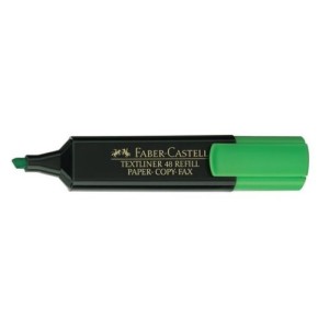 Marcador fluorescente Faber Castell textliner 48 verde