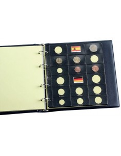 Álbum Pardo de Monedas Euro Con  Ocho Fundas-Mod.: 755