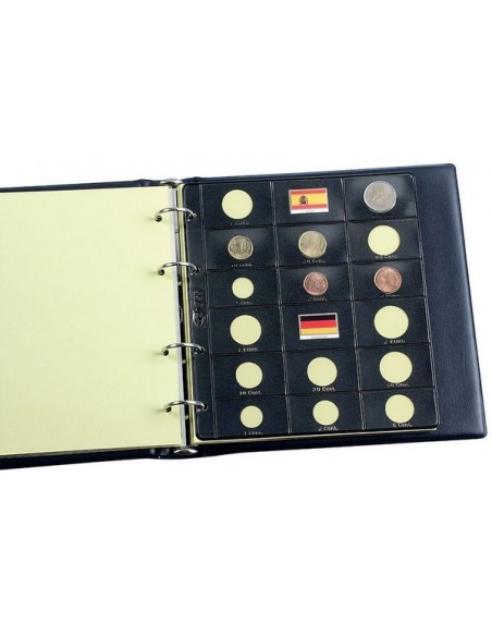 Álbum Pardo de Monedas Euro Con  Ocho Fundas-Mod.: 755